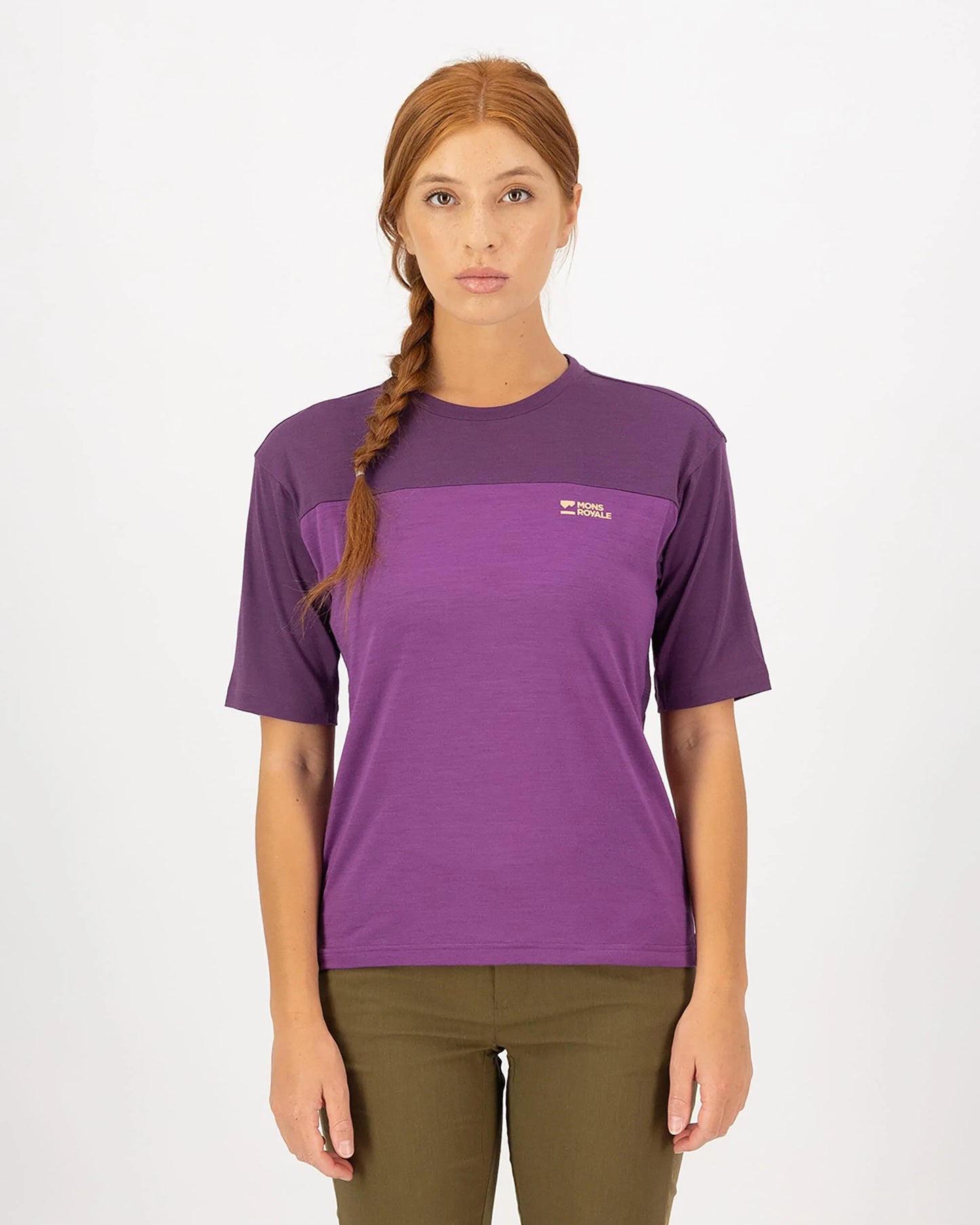 Mons Royale Womens Diversion Merino Bike Jersey Short Sleeve 30%off