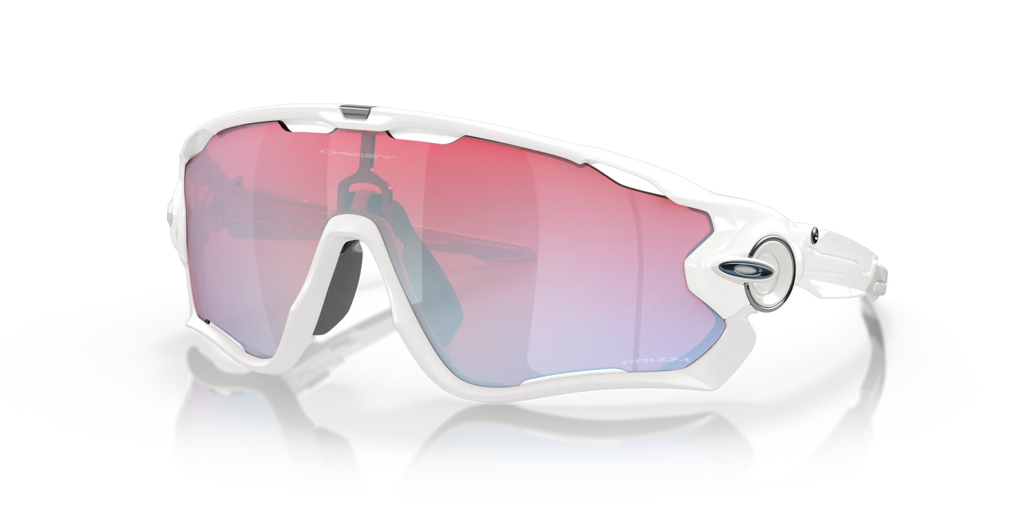 Oakley Jawbreaker Polished White W/Prizm snow sapphire Lenses